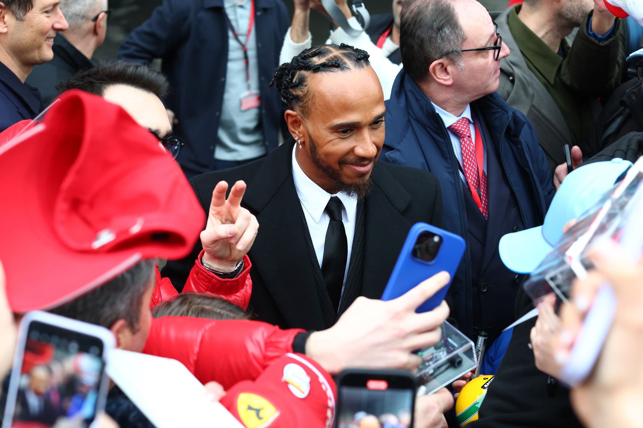 Lewis Hamilton in Ferrari