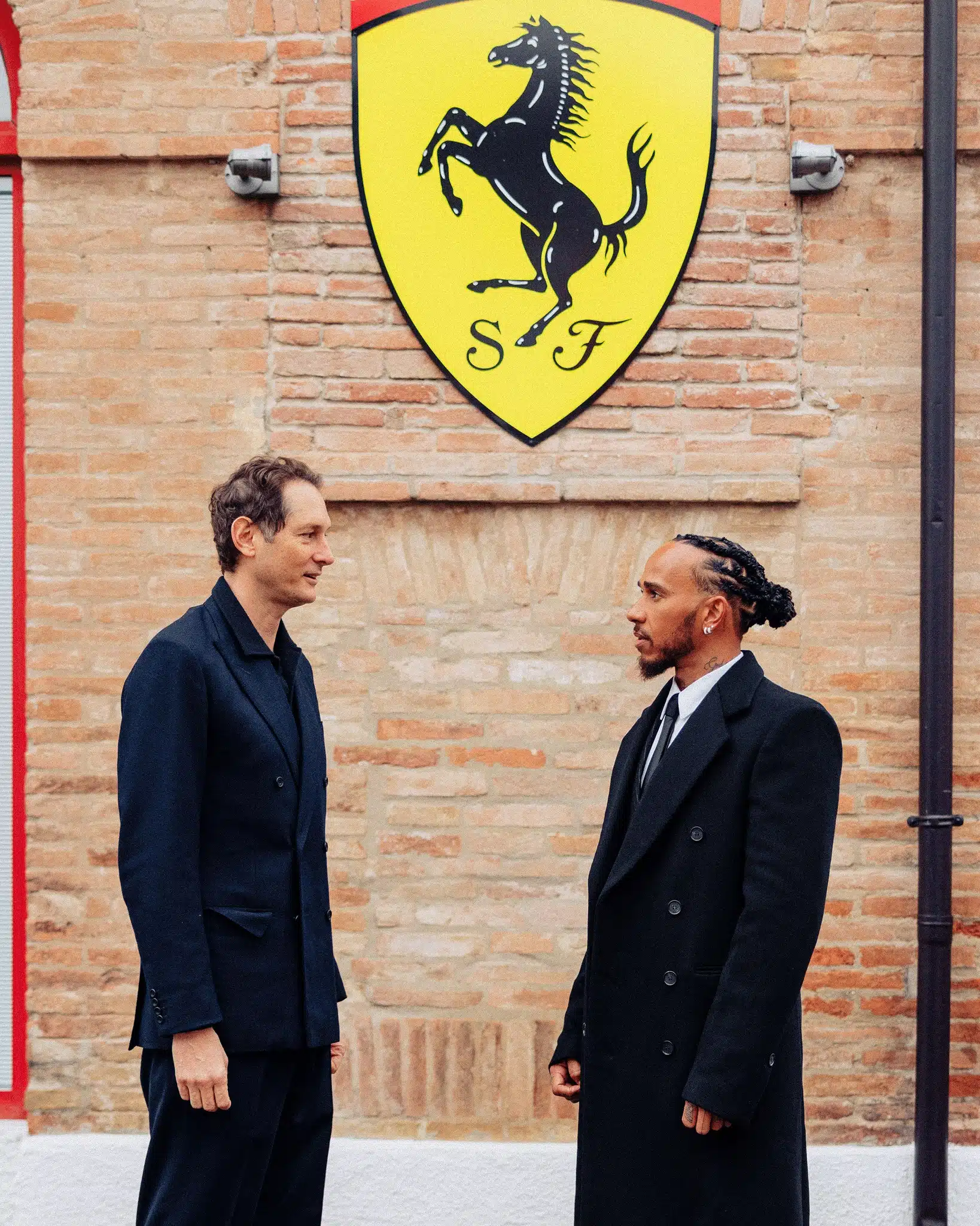 Lewis Hamilton in Ferrari