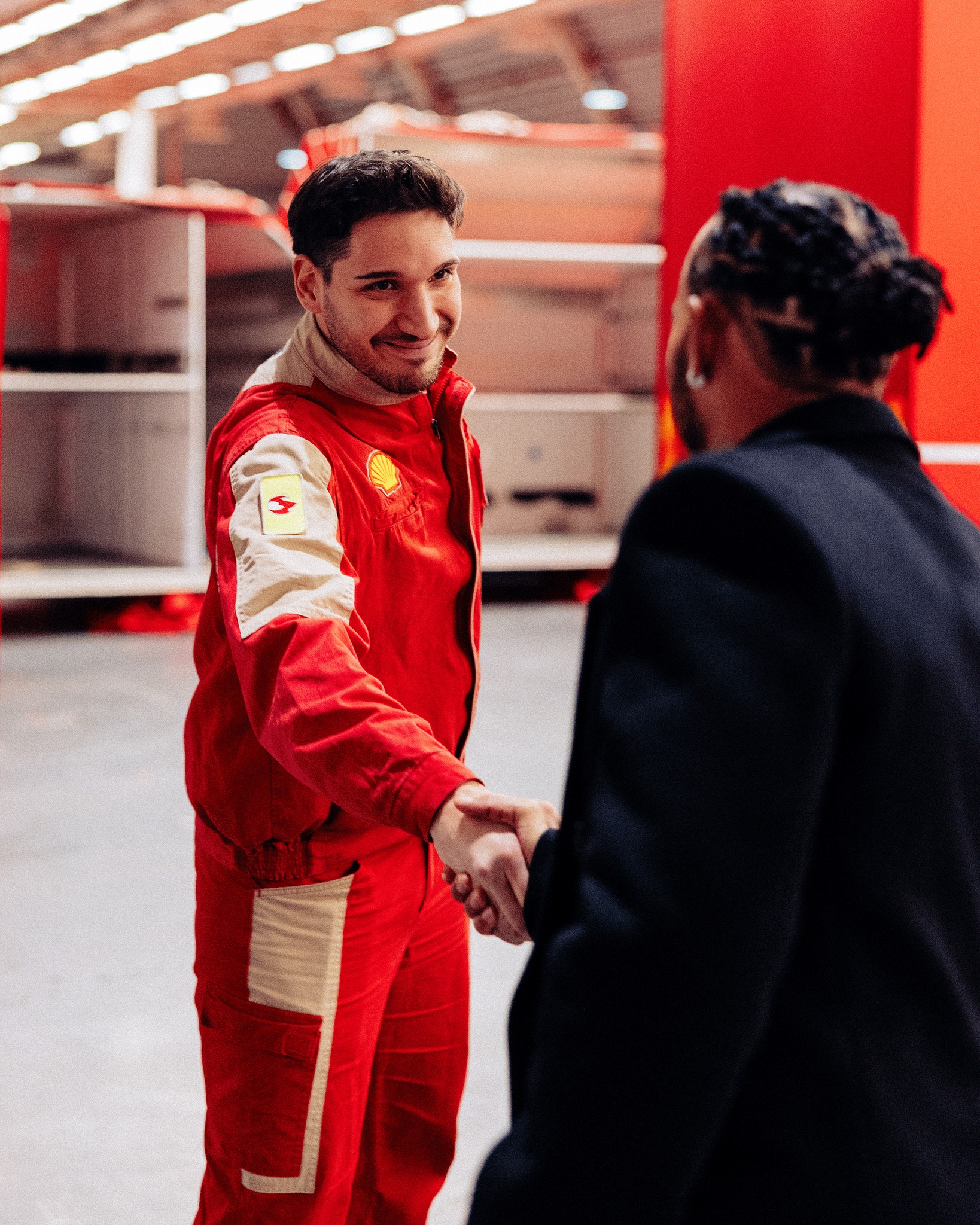 Lewis Hamilton in Ferrari