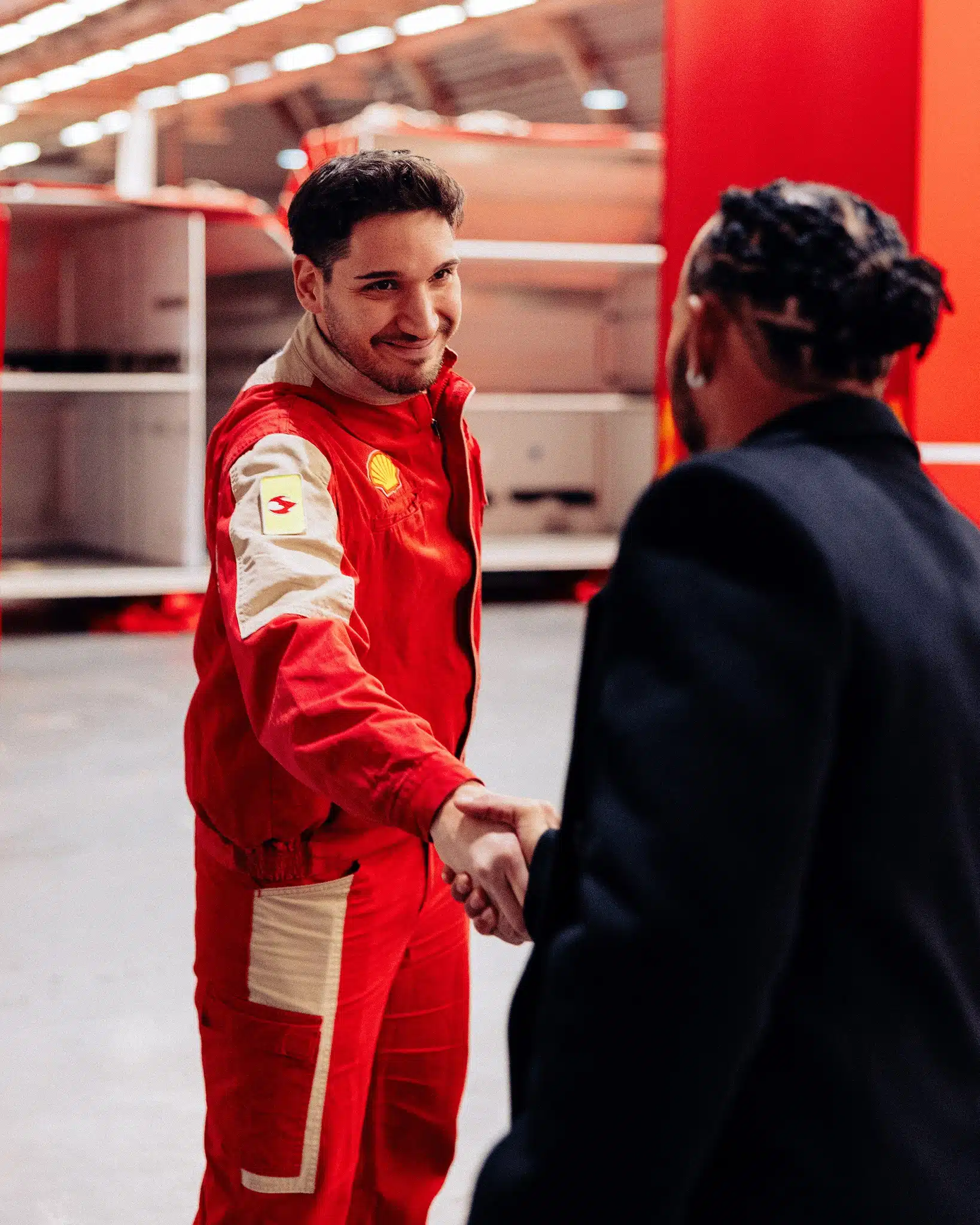Lewis Hamilton in Ferrari