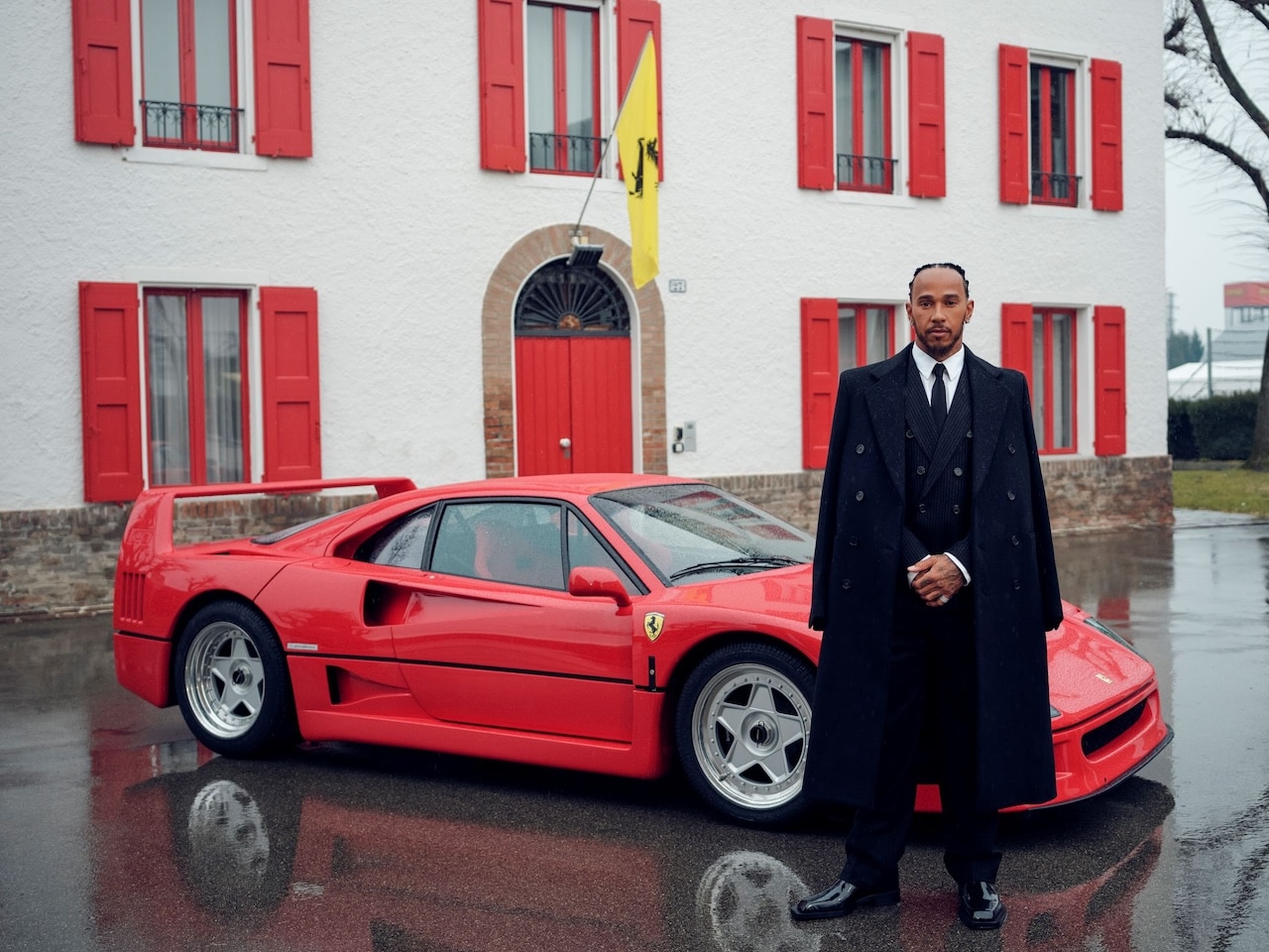 Lewis Hamilton in Ferrari