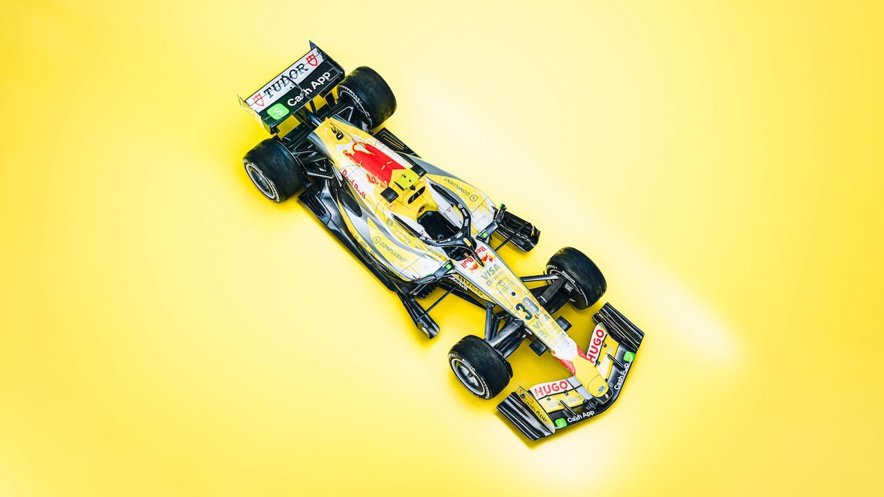 Digital renders of the VCARB 03 in the special livery ahead of the 2026 Miami Grand Prix. // VCARB / Red Bull Content Pool // SI202604290523 // Usage for editorial use only // 