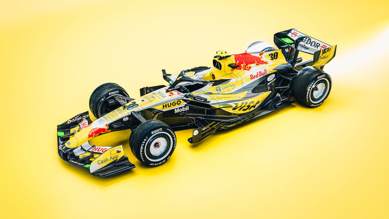 Digital renders of the VCARB 03 in the special livery ahead of the 2026 Miami Grand Prix. // VCARB / Red Bull Content Pool // SI202604290524 // Usage for editorial use only // 