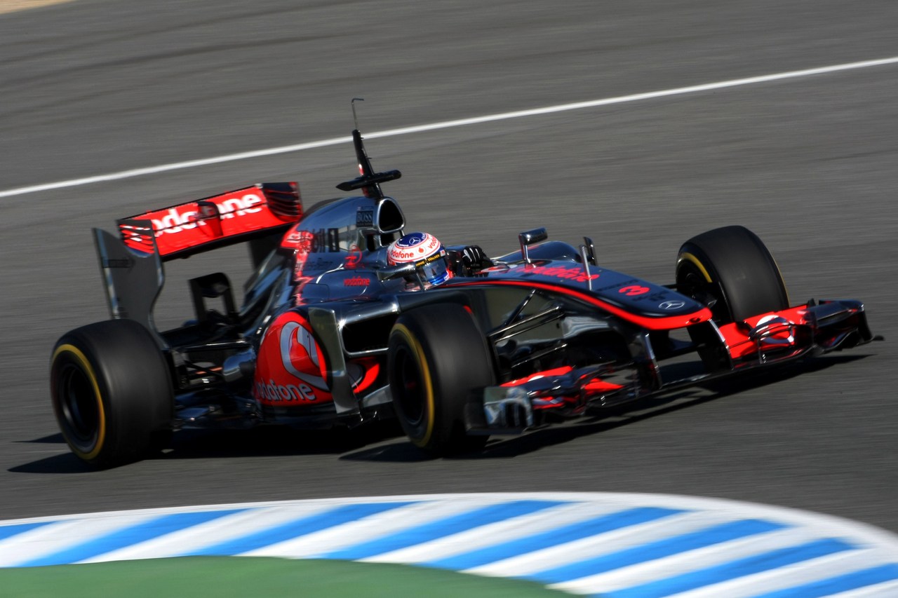 07.02.2012 Jerez, Spain,
Jenson Button (GBR), McLaren Mercedes   - Formula 1 Testing, day 1 - Formula 1 World Championship 