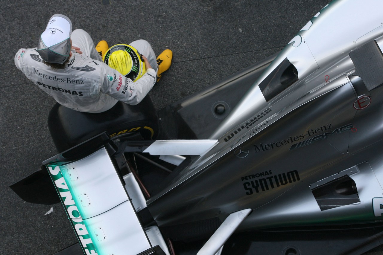 21.02.2012 Barcelona, Spain, Nico Rosberg (GER), Mercedes GP  - Mercedes F1 W03 Launch 