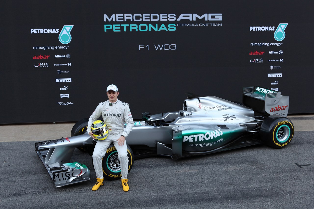 21.02.2012 Barcelona, Spain, Nico Rosberg (GER), Mercedes GP - Mercedes F1 W03 Launch 