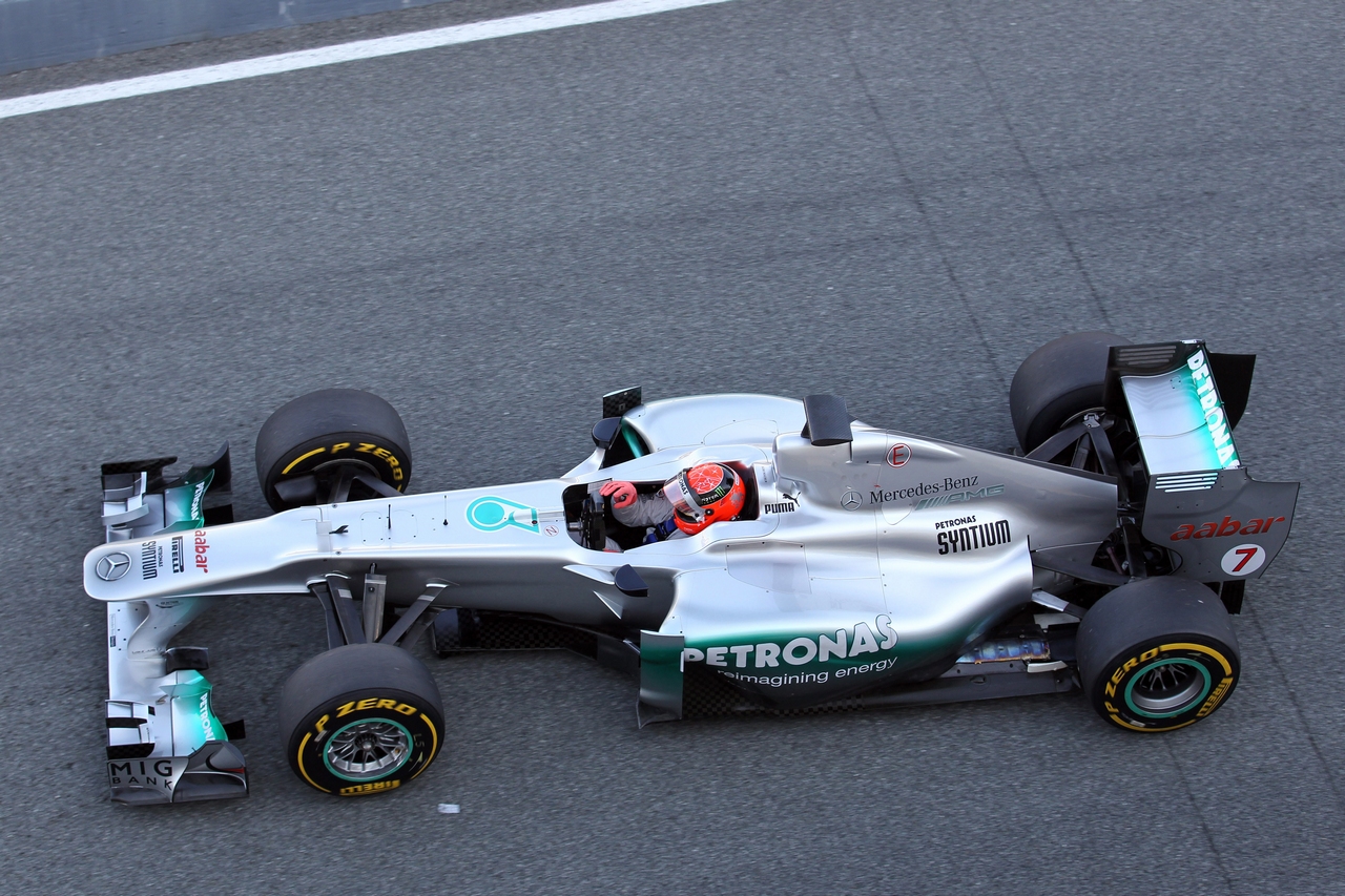 07.02.2012 Jerez, Spain,
Michael Schumacher (GER), Mercedes GP Petronas F1 Team   - Formula 1 Testing, day 1 - Formula 1 World Championship 
