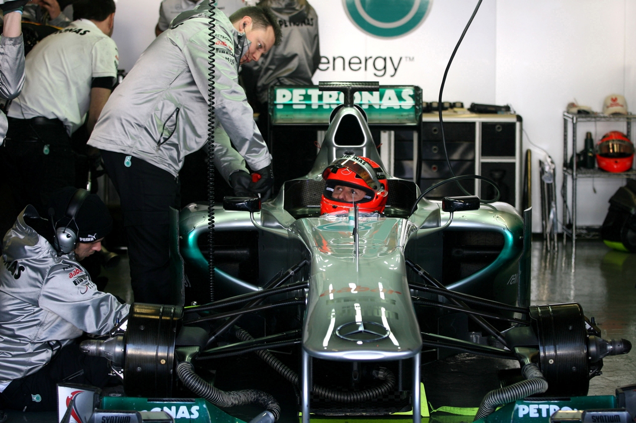 08.02.2012 Jerez, Spain,
Michael Schumacher (GER), Mercedes GP   - Formula 1 Testing, day 1 - Formula 1 World Championship 