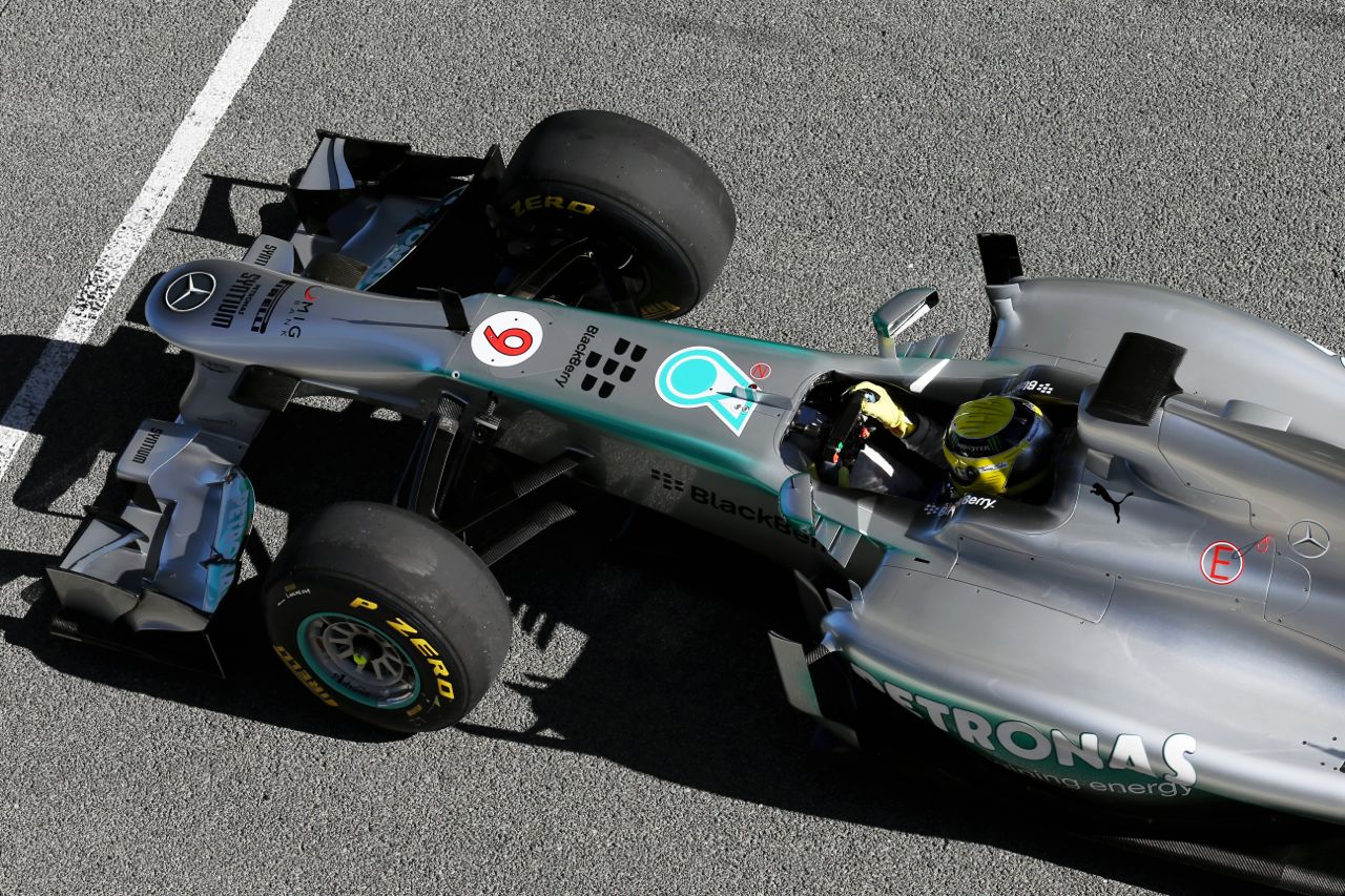 Nico Rosberg (GER) Mercedes AMG F1 W04 - first run.

