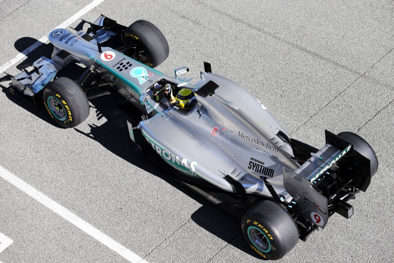 Nico Rosberg (GER) Mercedes AMG F1 W04 - first run.
