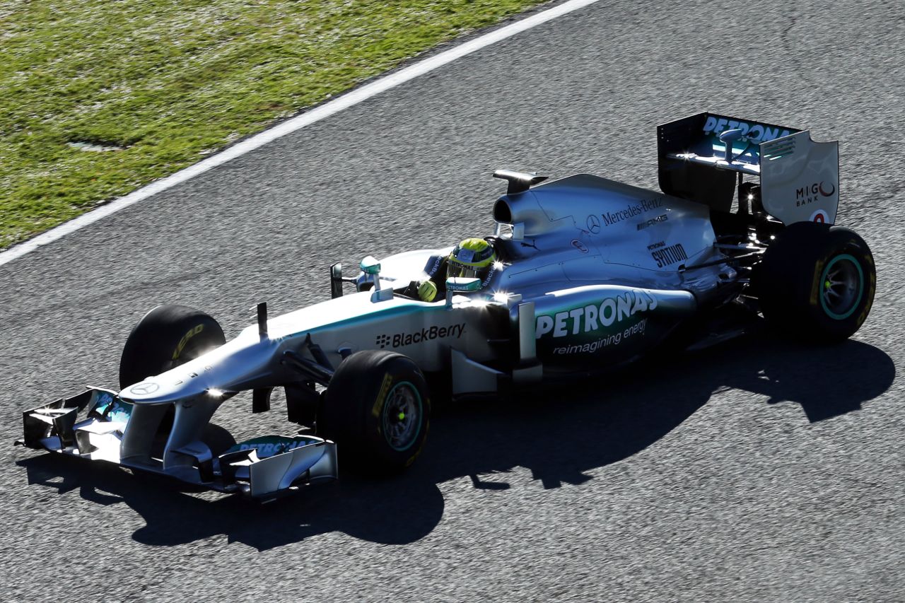Nico Rosberg (GER) Mercedes AMG F1 W04 - first run.
