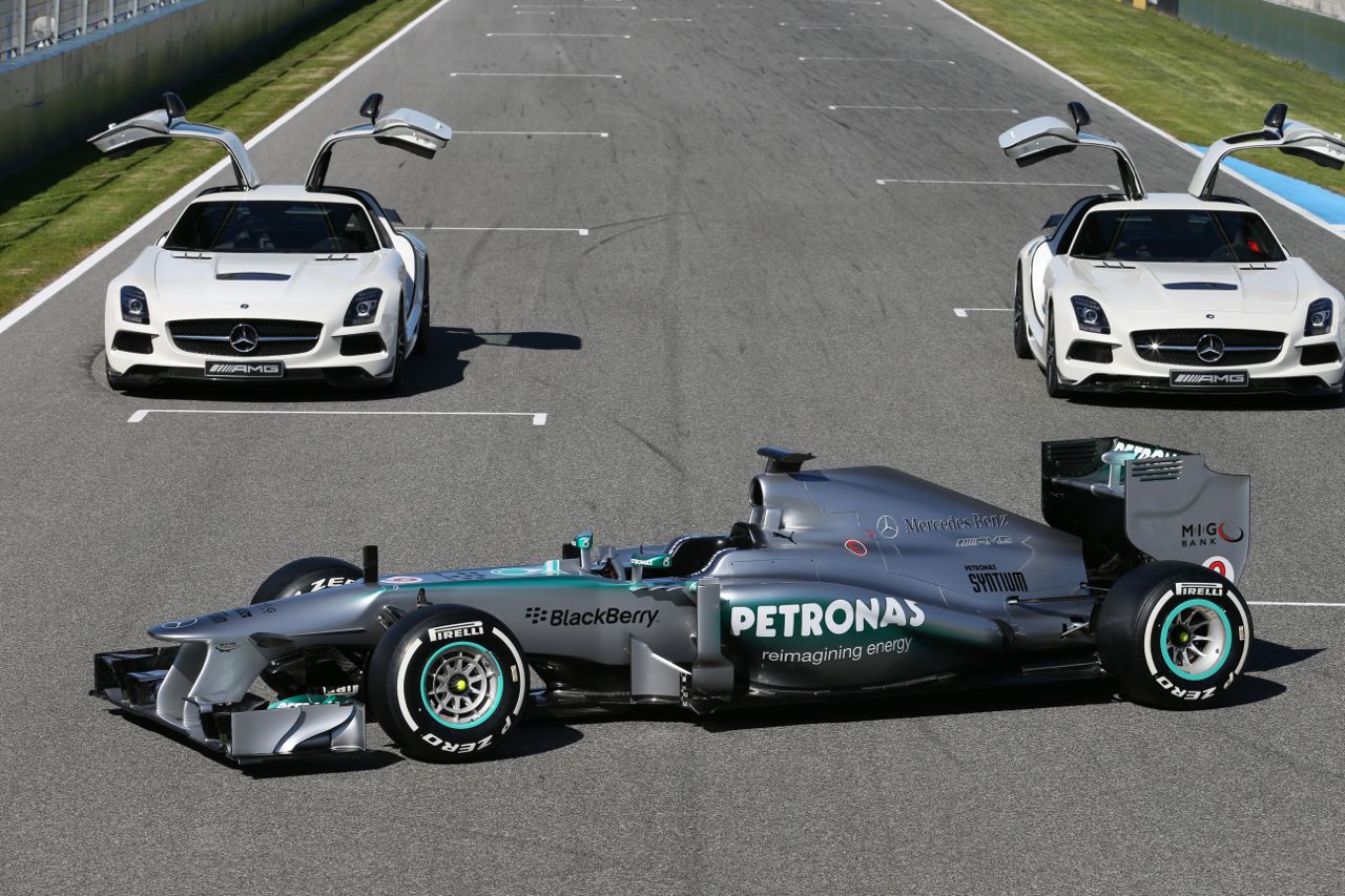 The new Mercedes AMG F1 W04.

