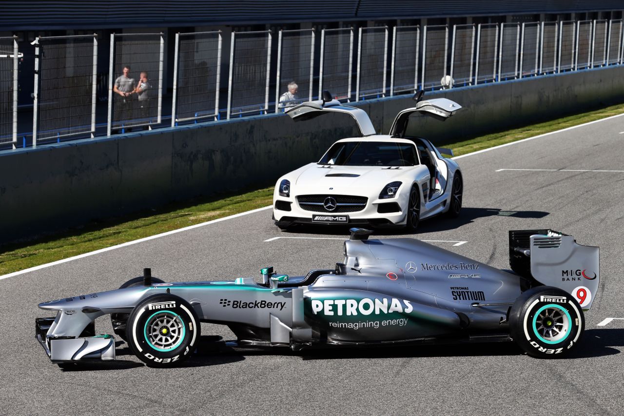 The new Mercedes AMG F1 W04.
