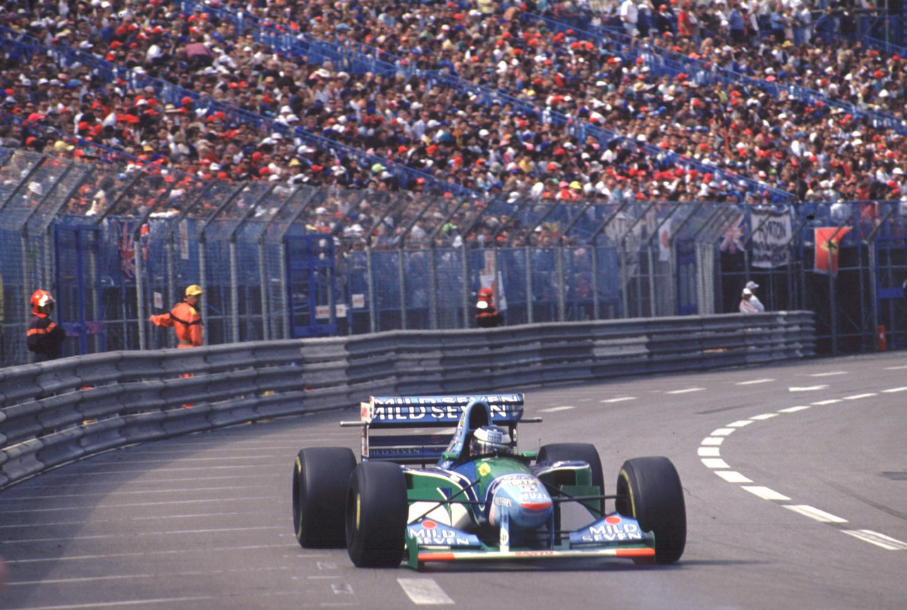Formula One Championship 1994 -GP F1 Montecarlo Michael Schumacher (Ger) Benetton Ford - Team benetton