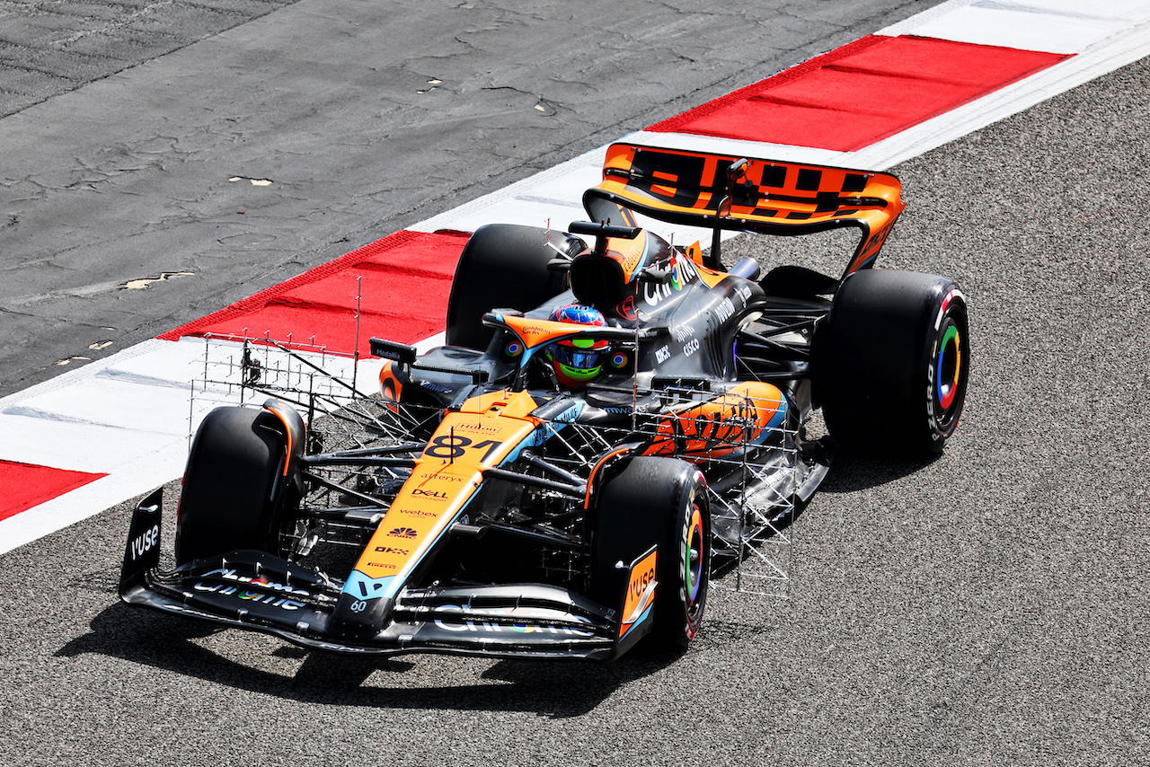 Oscar Piastri (AUS) McLaren MCL60.
23.02.2023. Formula 1 Testing, Sakhir, Bahrain, Day One.
- www.xpbimages.com, EMail: requests@xpbimages.com © Copyright: Moy / XPB Images