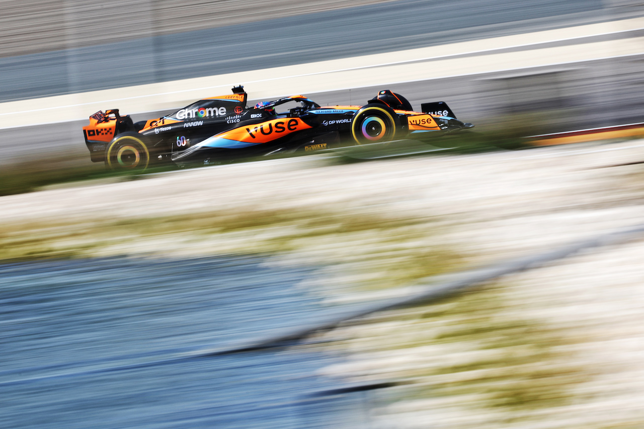 Oscar Piastri (AUS) McLaren MCL60.
23.02.2023. Formula 1 Testing, Sakhir, Bahrain, Day One.
- www.xpbimages.com, EMail: requests@xpbimages.com © Copyright: Bearne / XPB Images