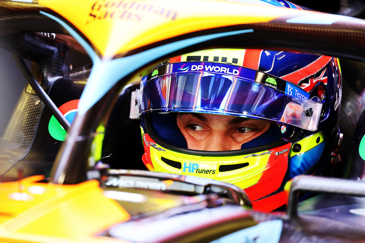 Oscar Piastri (AUS) McLaren.
23.02.2023. Formula 1 Testing, Sakhir, Bahrain, Day One.
- www.xpbimages.com, EMail: requests@xpbimages.com © Copyright: Batchelor / XPB Images