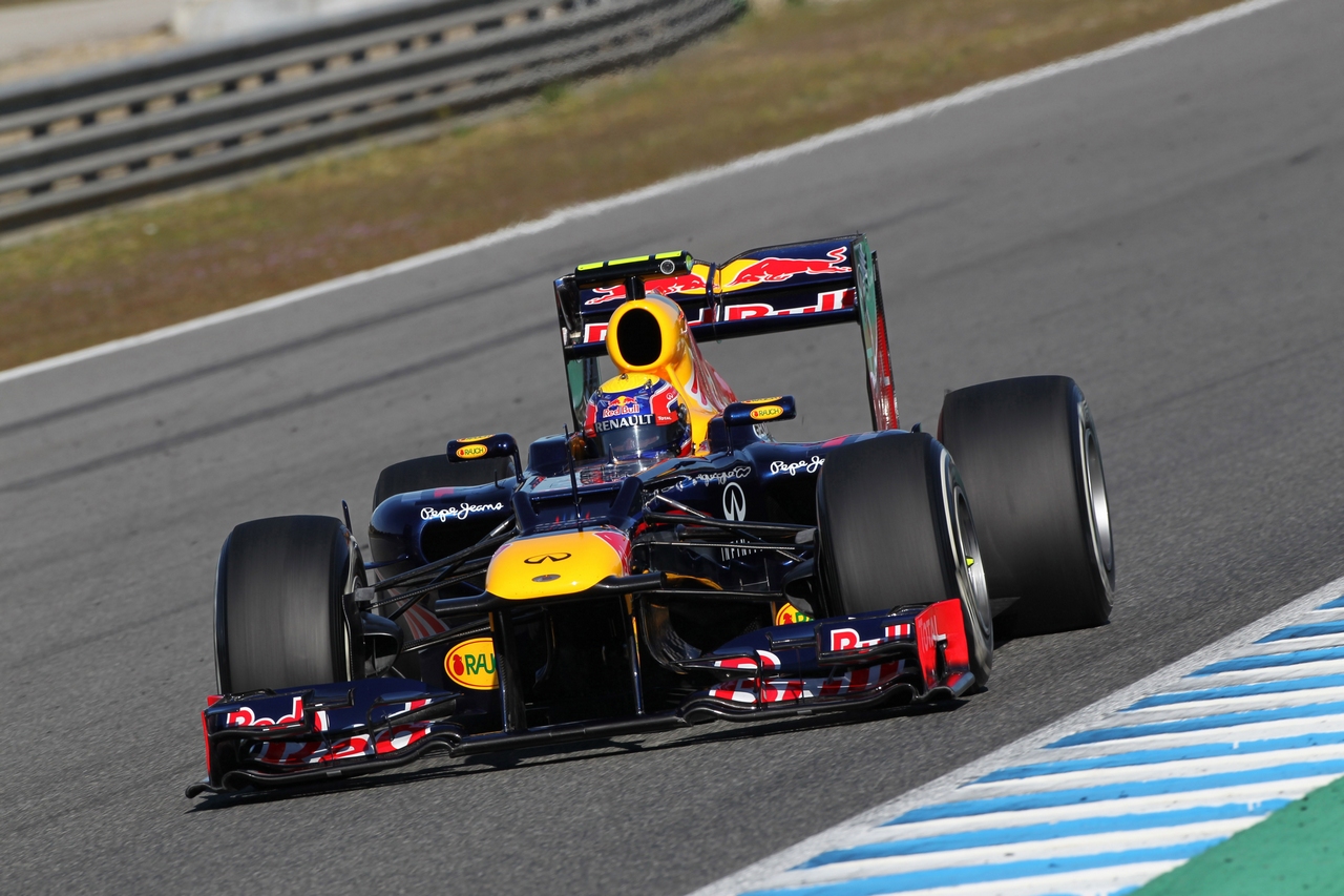 07.02.2012 Jerez, Spain,
Mark Webber (AUS), Red Bull Racing   - Formula 1 Testing, day 1 - Formula 1 World Championship 