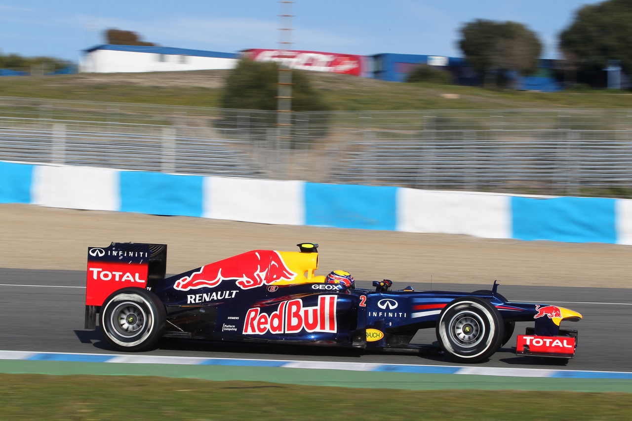 07.02.2012 Jerez, Spain,
Mark Webber (AUS), Red Bull Racing   - Formula 1 Testing, day 1 - Formula 1 World Championship 