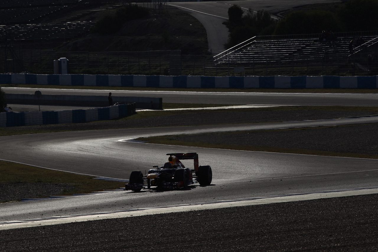 07.02.2012 Jerez, España, Mark Webber (AUS), Red Bull Racing - Pruebas de Fórmula 1, día 1 - Campeonato Mundial de Fórmula 1