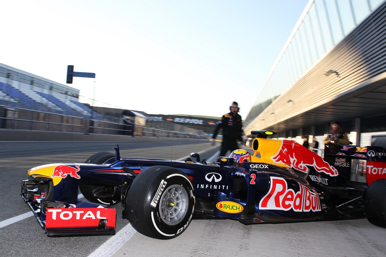 08.02.2012 Jerez, Spain,
Mark Webber (AUS), Red Bull Racing  - Formula 1 Testing, day 1 - Formula 1 World Championship 