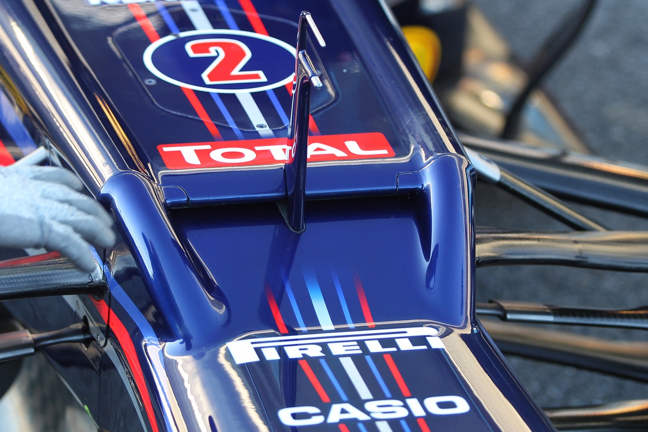 08.02.2012 Jerez, Spain,
Mark Webber (AUS), Red Bull Racing air vent - Formula 1 Testing, day 1 - Formula 1 World Championship 