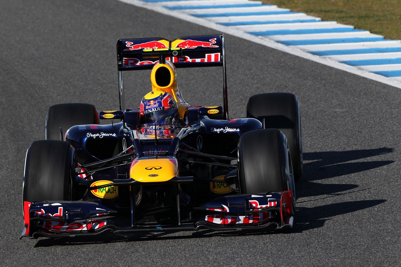 08.02.2012 Jerez, Spain,
Mark Webber (AUS), Red Bull Racing  - Formula 1 Testing, day 1 - Formula 1 World Championship 