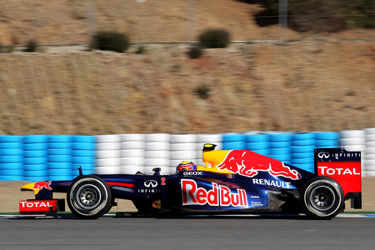 08.02.2012 Jerez, Spain,
Mark Webber (AUS), Red Bull Racing  - Formula 1 Testing, day 1 - Formula 1 World Championship 