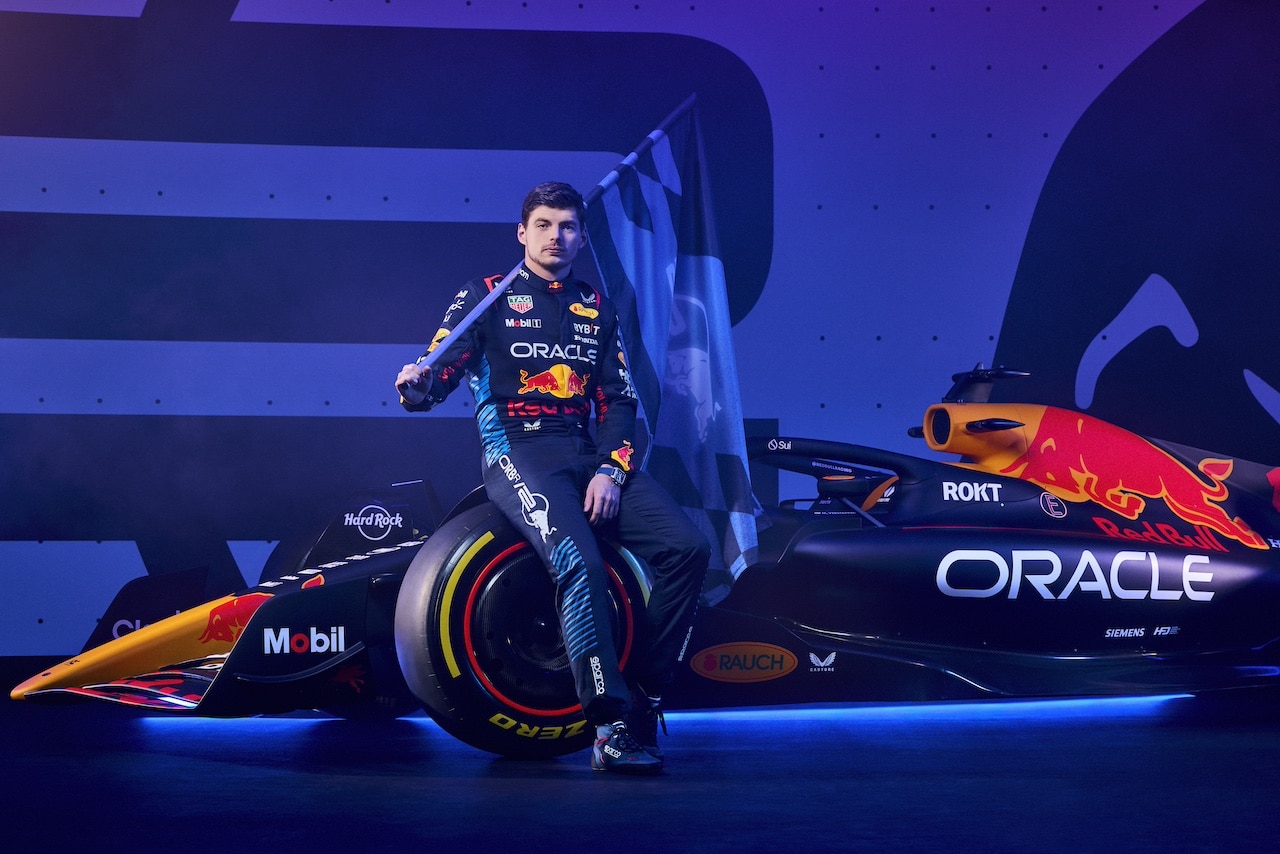 Max Verstappen poses for a portrait during Red Bull Racing 2024 Season Launch RB20 in London, UK on January 30, 2024 // Will Cornelius / Content Pool // SI202402140467 // Usage for editorial use only // 