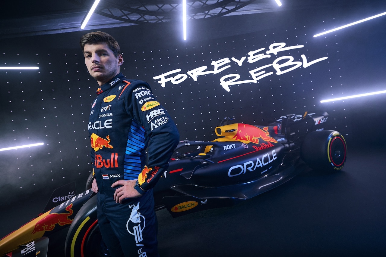 Max Verstappen poses for a portrait during Red Bull Racing 2024 Season Launch RB20 in London, UK on January 30, 2024 // Will Cornelius / Content Pool // SI202402140472 // Usage for editorial use only // 