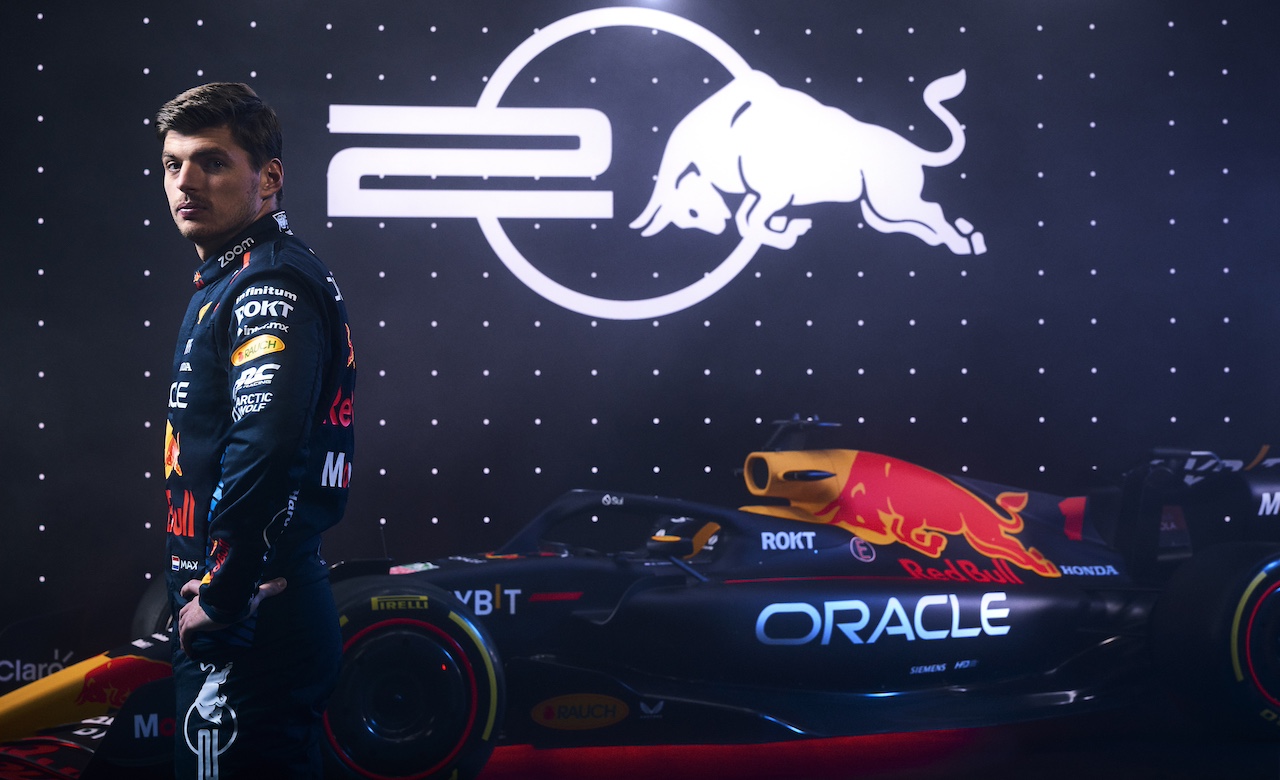 Max Verstappen poses for a portrait during Red Bull Racing 2024 Season Launch RB20 in London, UK on January 30, 2024 // Will Cornelius / Content Pool // SI202402140474 // Usage for editorial use only // 