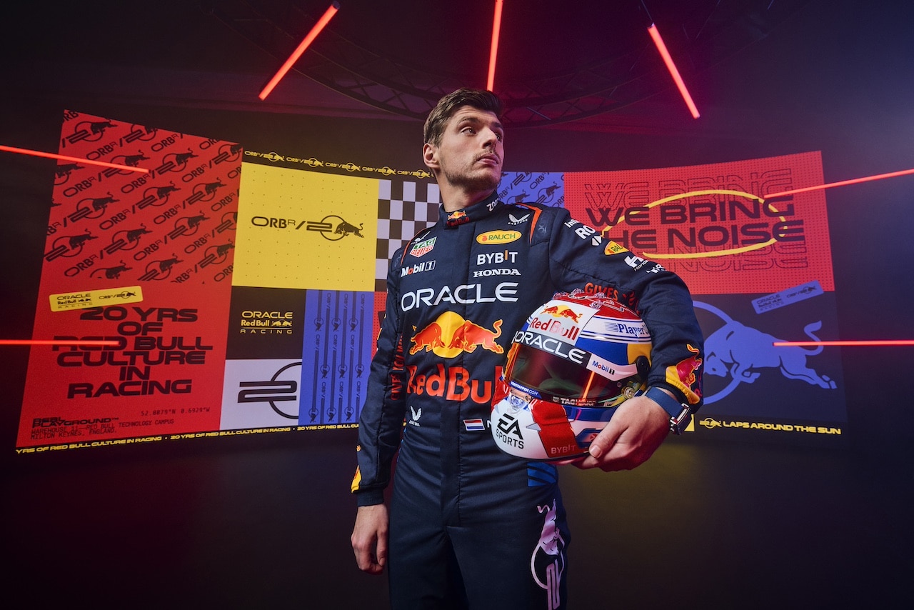 Max Verstappen poses for a portrait during Red Bull Racing 2024 Season Launch RB20 in London, UK on January 30, 2024 // Will Cornelius / Content Pool // SI202402140481 // Usage for editorial use only // 