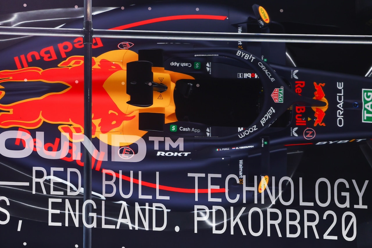 MILTON KEYNES, ENGLAND - FEBRUARY 15: A general view inside the Red Bull Racing Factory during the Oracle Red Bull Racing RB20 car launch at Red Bull Racing Factory on February 15, 2024 in Milton Keynes, England. (Photo by Mark Thompson/Getty Images for Red Bull Racing) // SI202402150758 // Usage for editorial use only // 