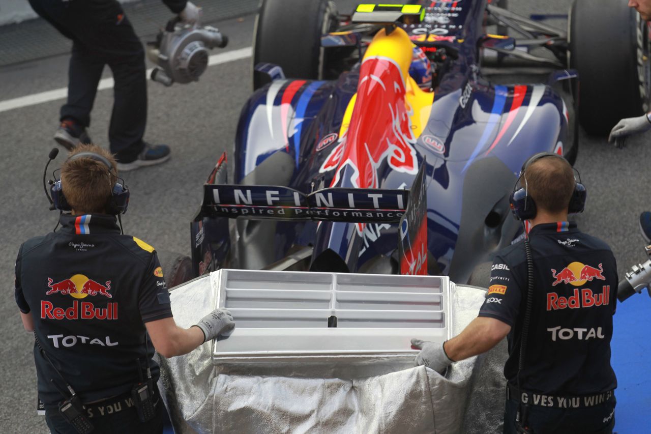 Red Bull RB8 novità tecniche test Barcellona F1 1-4 marzo