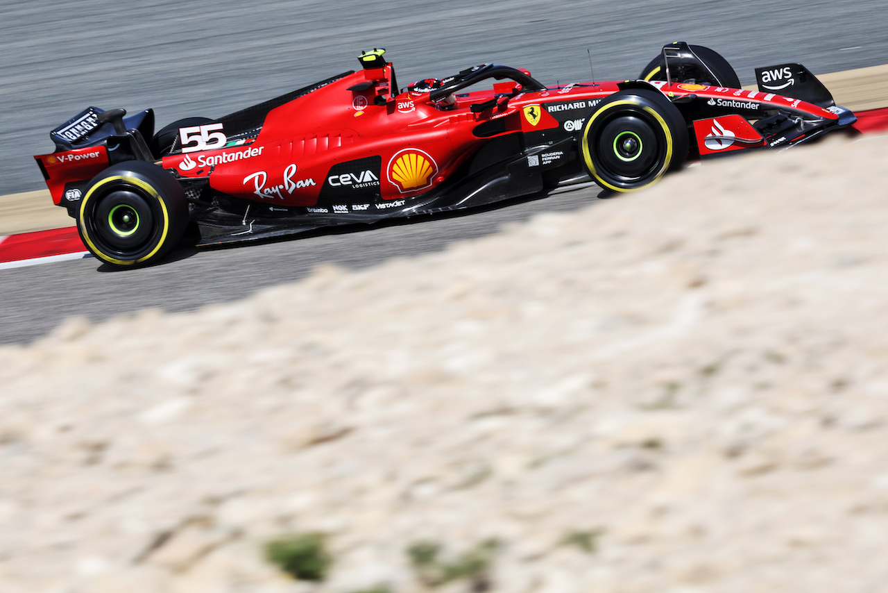 Carlos Sainz Jr (ESP) Ferrari SF-23.
23.02.2023. Formula 1 Testing, Sakhir, Bahrain, Day One.
- www.xpbimages.com, EMail: requests@xpbimages.com © Copyright: Bearne / XPB Images