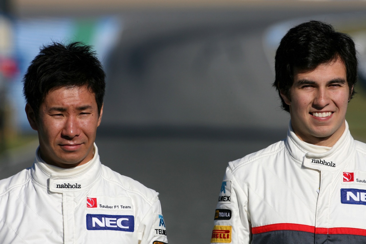 
Kamui Kobayashi (JAP), Sauber F1 Team and Sergio Perez (MEX), Sauber F1 Team  - Sauber C31 Ferrari Launch