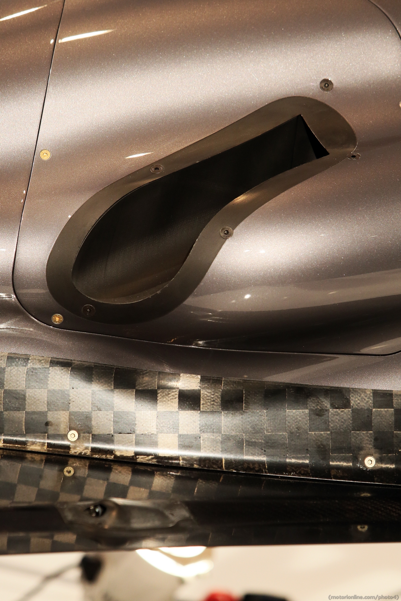 Sauber C32 exhaust detail.
