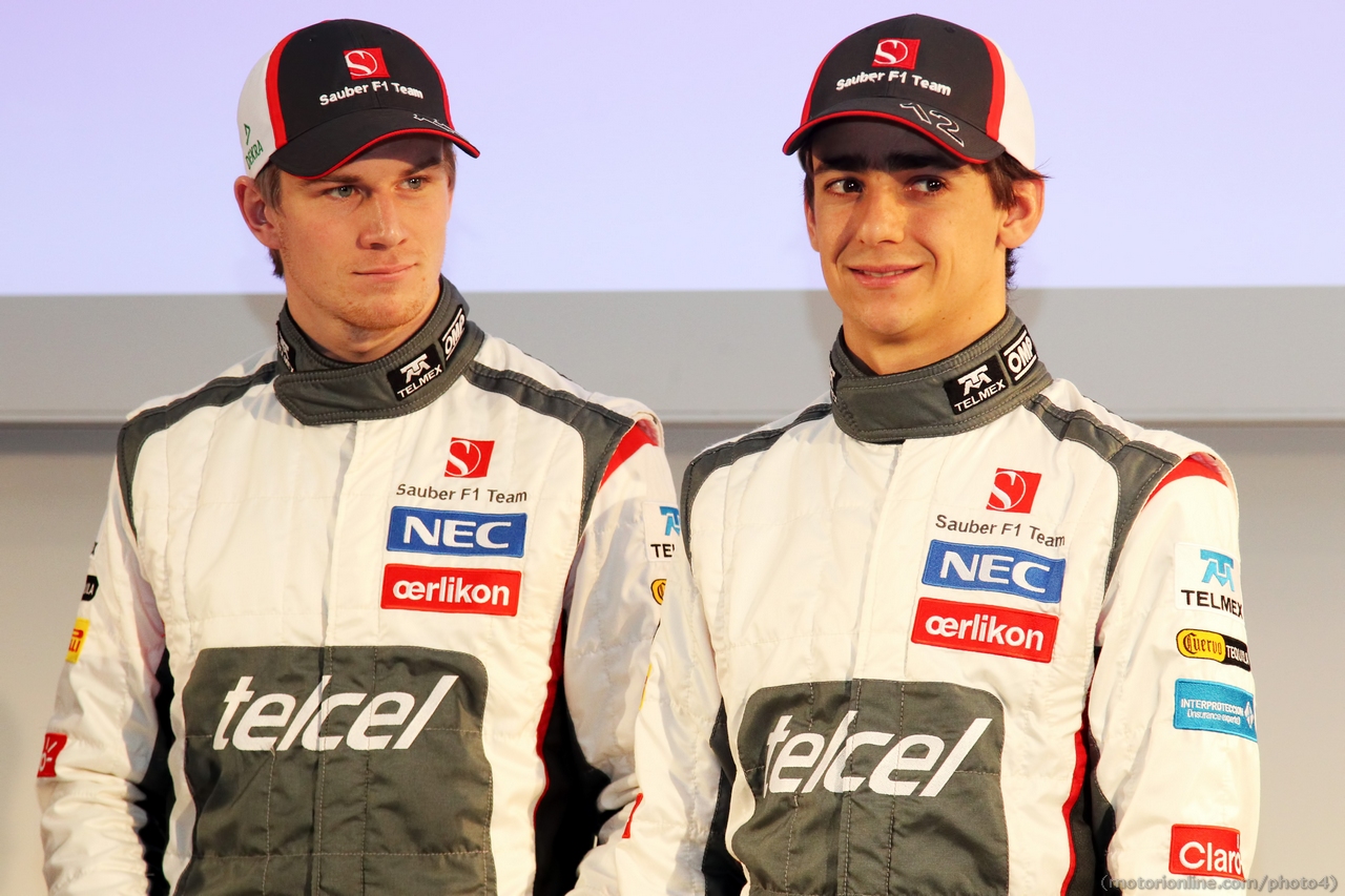 (L to R): Nico Hulkenberg (GER) Sauber and team mate Esteban Gutierrez (MEX) Sauber.
