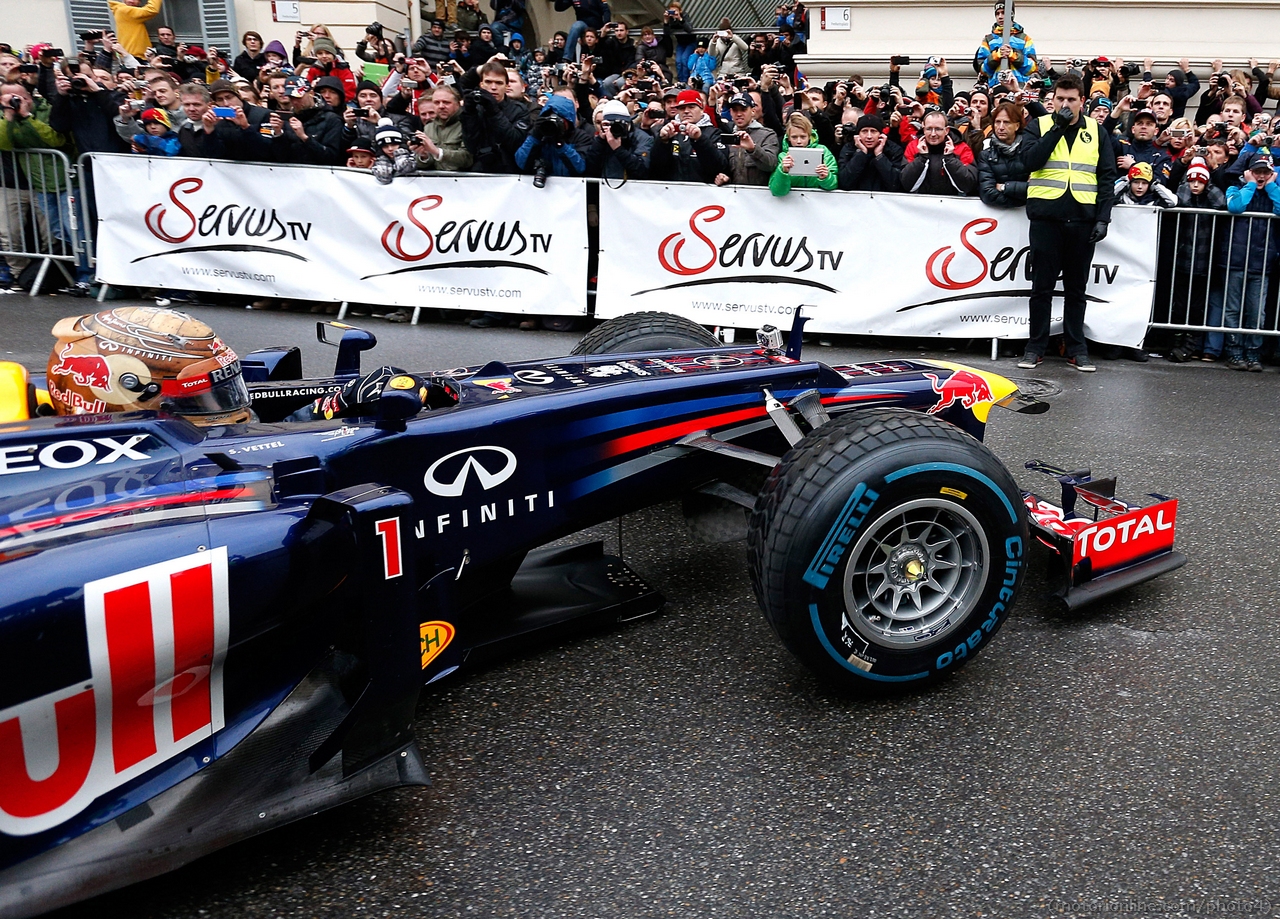 Sebastian Vettel Red Bull Show Run in Graz, Austria 01 Dicembre 2012