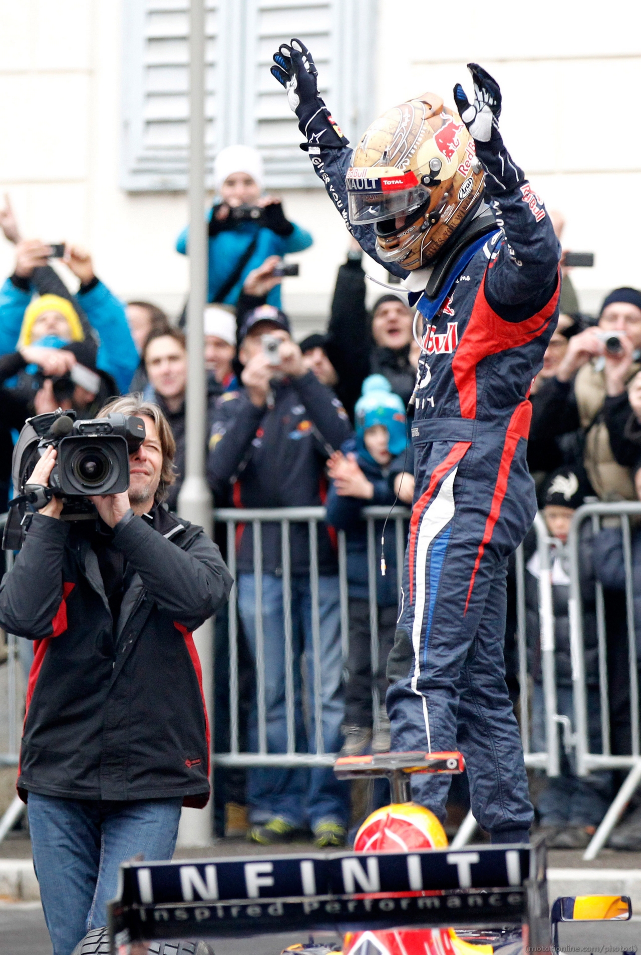 Sebastian Vettel Red Bull Show Run in Graz, Austria 01 Dicembre 2012