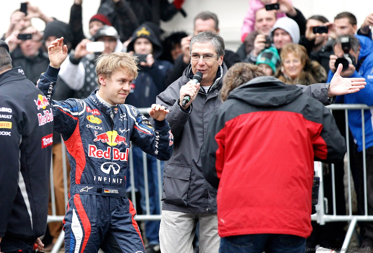 Sebastian Vettel Red Bull Show Run in Graz, Austria 01 Dicembre 2012