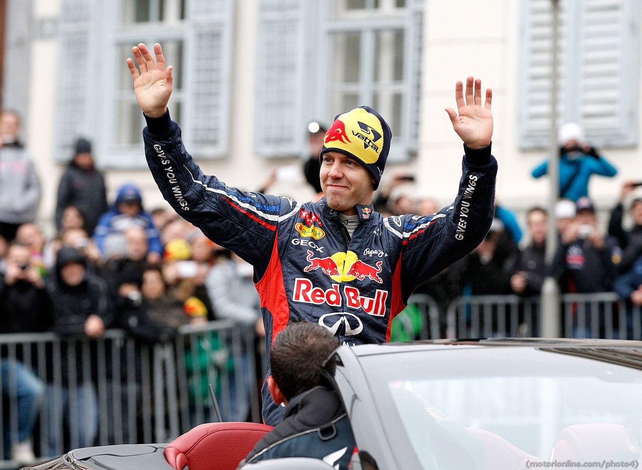 Sebastian Vettel Red Bull Show Run in Graz, Austria 01 Dicembre 2012