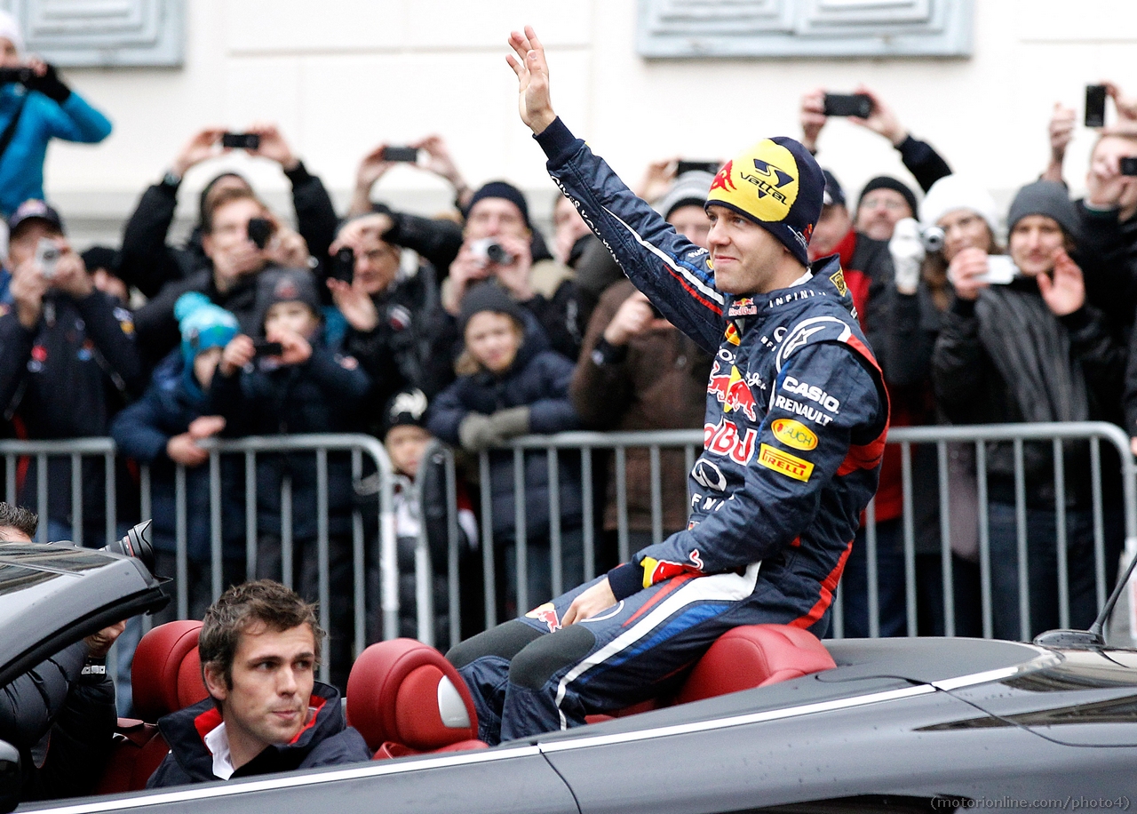 Sebastian Vettel Red Bull Show Run in Graz, Austria 01 Dicembre 2012