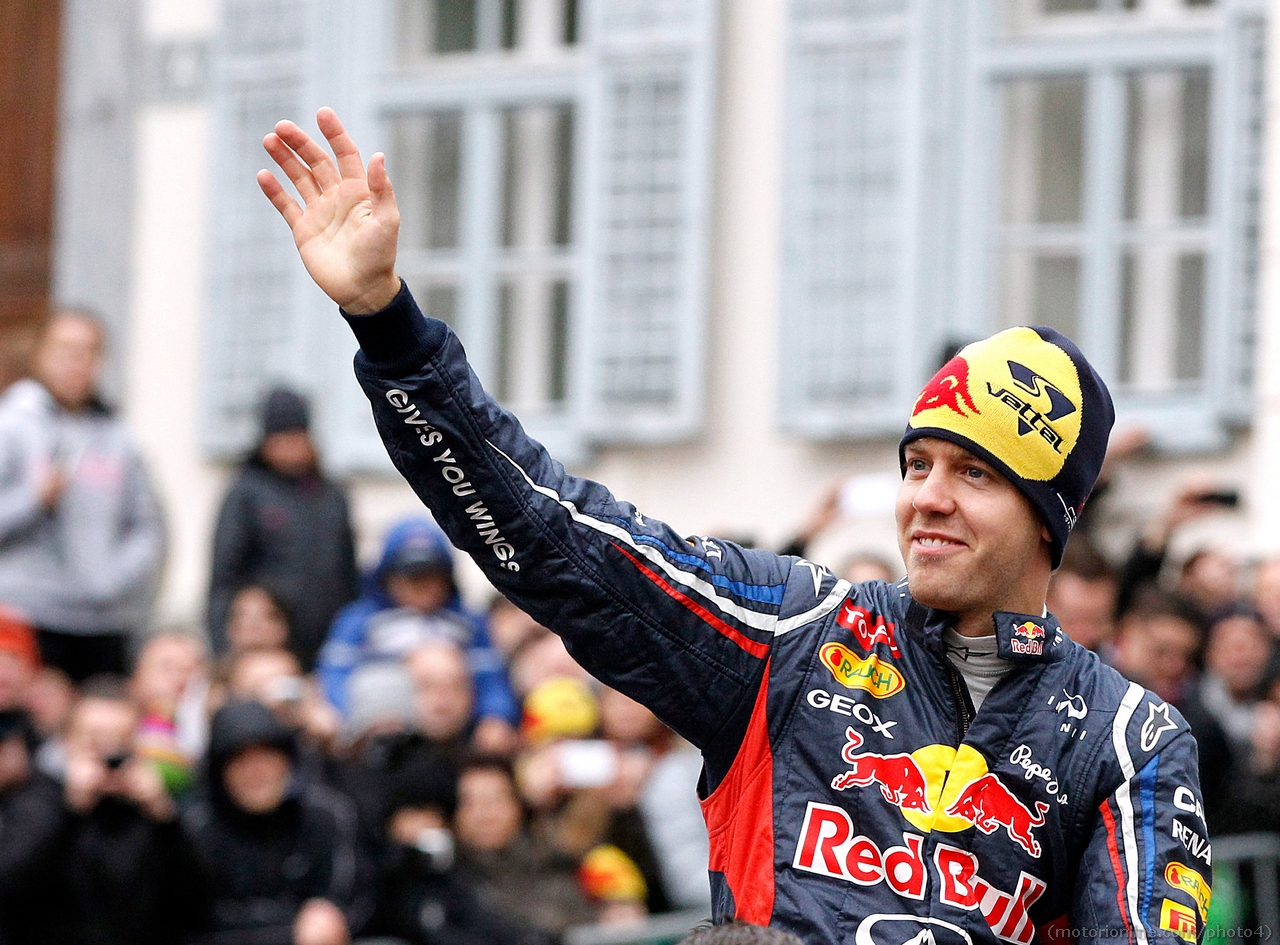 Sebastian Vettel Red Bull Show Run in Graz, Austria 01 Dicembre 2012