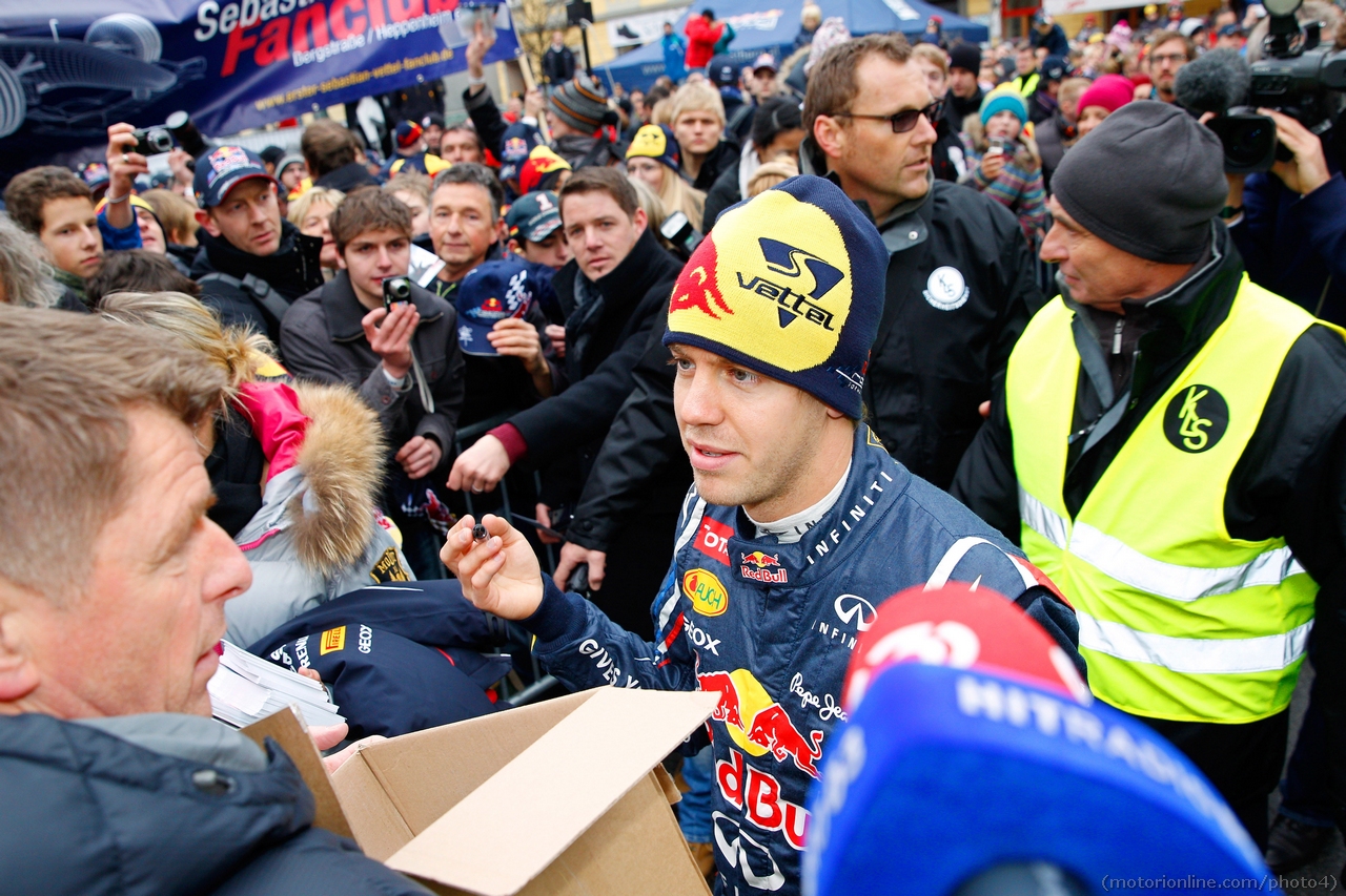 Sebastian Vettel Red Bull Show Run in Graz, Austria 01 Dicembre 2012