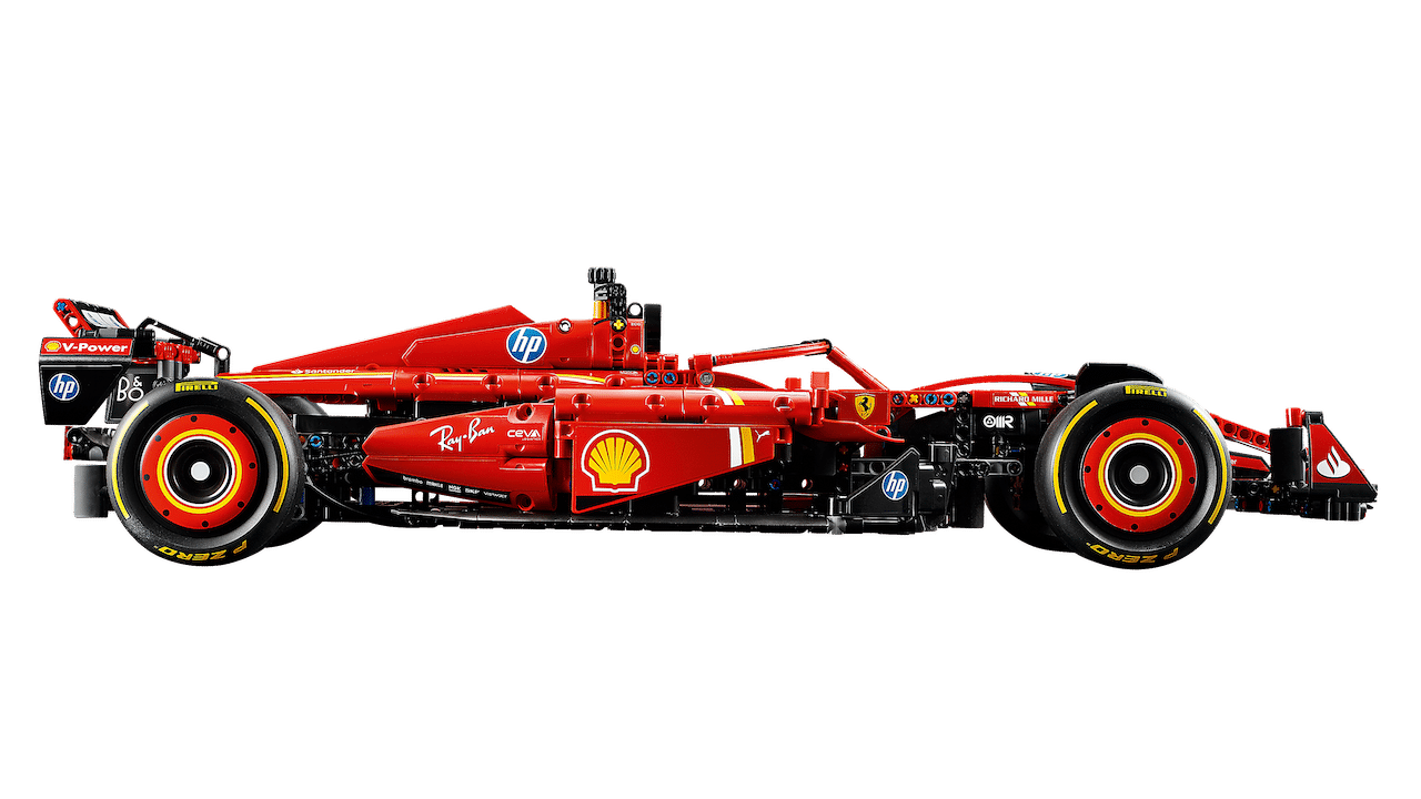 Set Lego SF-24 e replica vettura Lego Store San Babila (Milano)