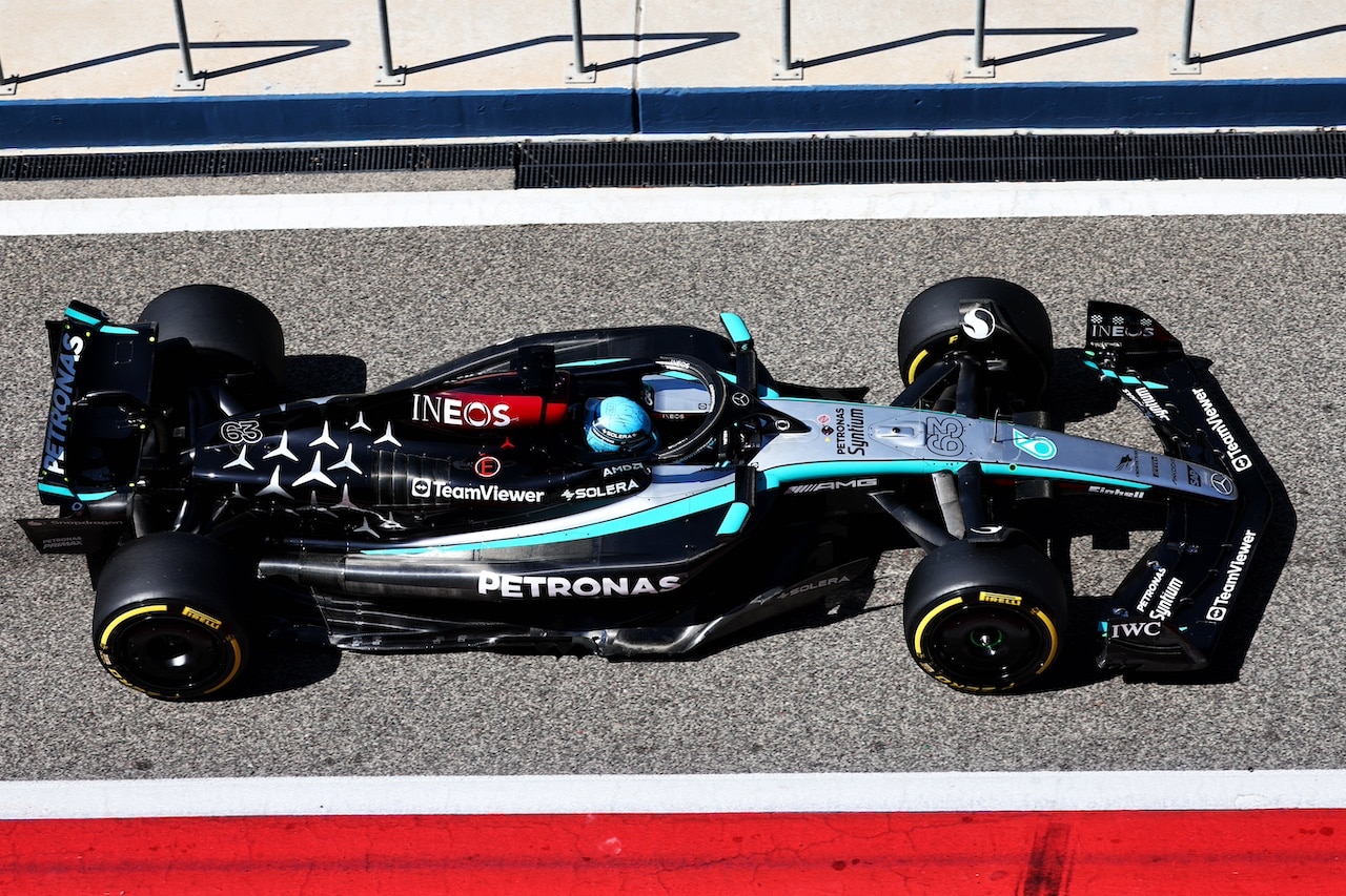 George Russell (GBR) Mercedes AMG F1 W15.
21.02.2024. Formula 1 Testing, Sakhir, Bahrain, Day One.
- www.xpbimages.com, EMail: requests@xpbimages.com © Copyright: Batchelor / XPB Images