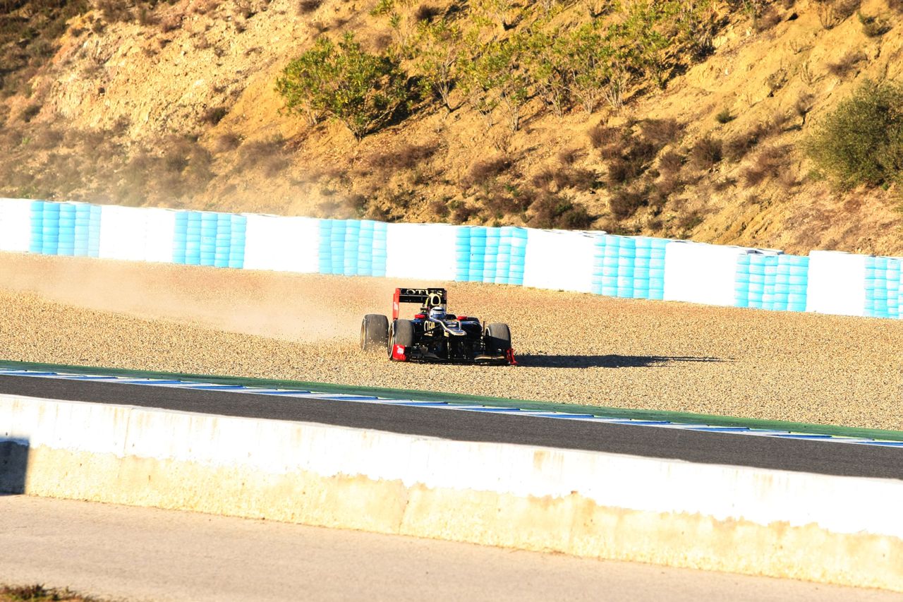 08.02.2012 Jerez, Spain,
Kimi Raikkonen (FIN), Team Lotus Renault GP   - Formula 1 Testing, day 1 - Formula 1 World Championship 