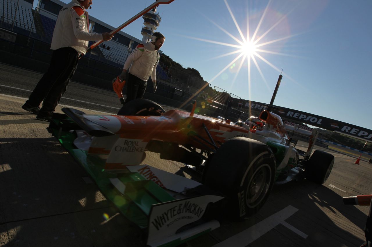 08.02.2012 Jerez, Spain,
Jules Bianchi (FRA), Sahara Force India Formula One Team, test driver - Formula 1 Testing, day 1 - Formula 1 World Championship 