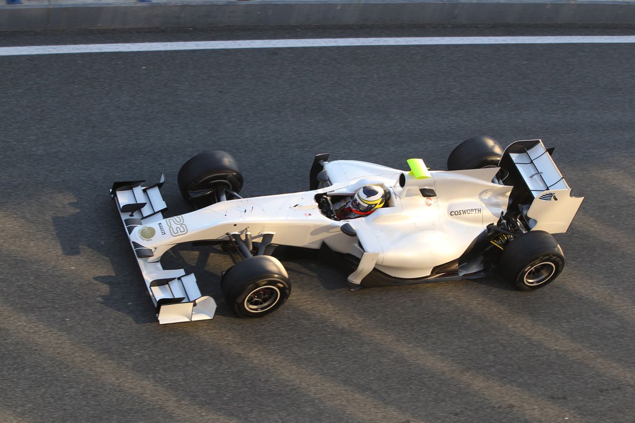 07.02.2012 Jerez, Spain,
Pedro de la Rosa (ESP), HRT Formula One Team   - Formula 1 Testing, day 1 - Formula 1 World Championship 